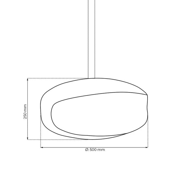 Oxide UFO-50 Ceiling-mounted Bio Fireplace