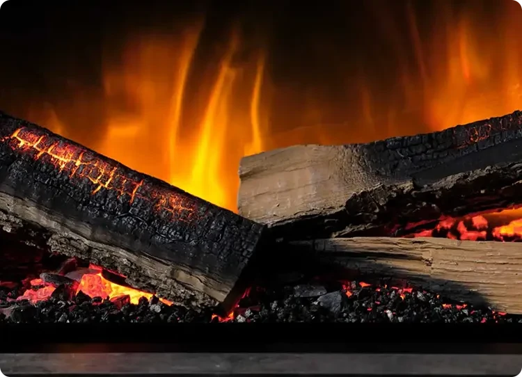 Električni kamin Flamerite Fires z žarečimi poleni
