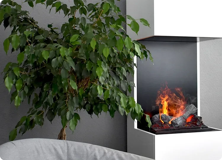 Glow Fire Beethoven White Opti-myst kamin