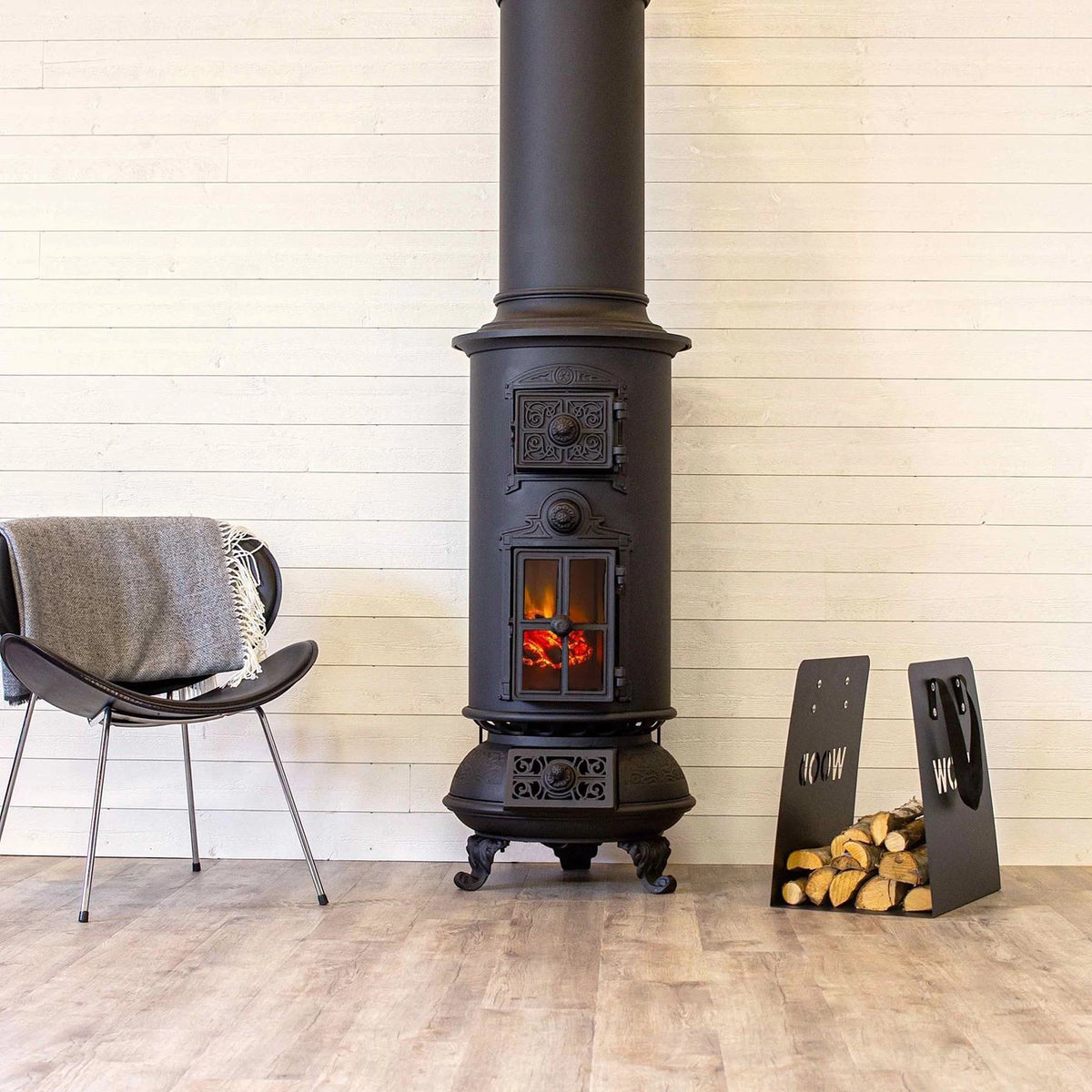 round electric fire classic