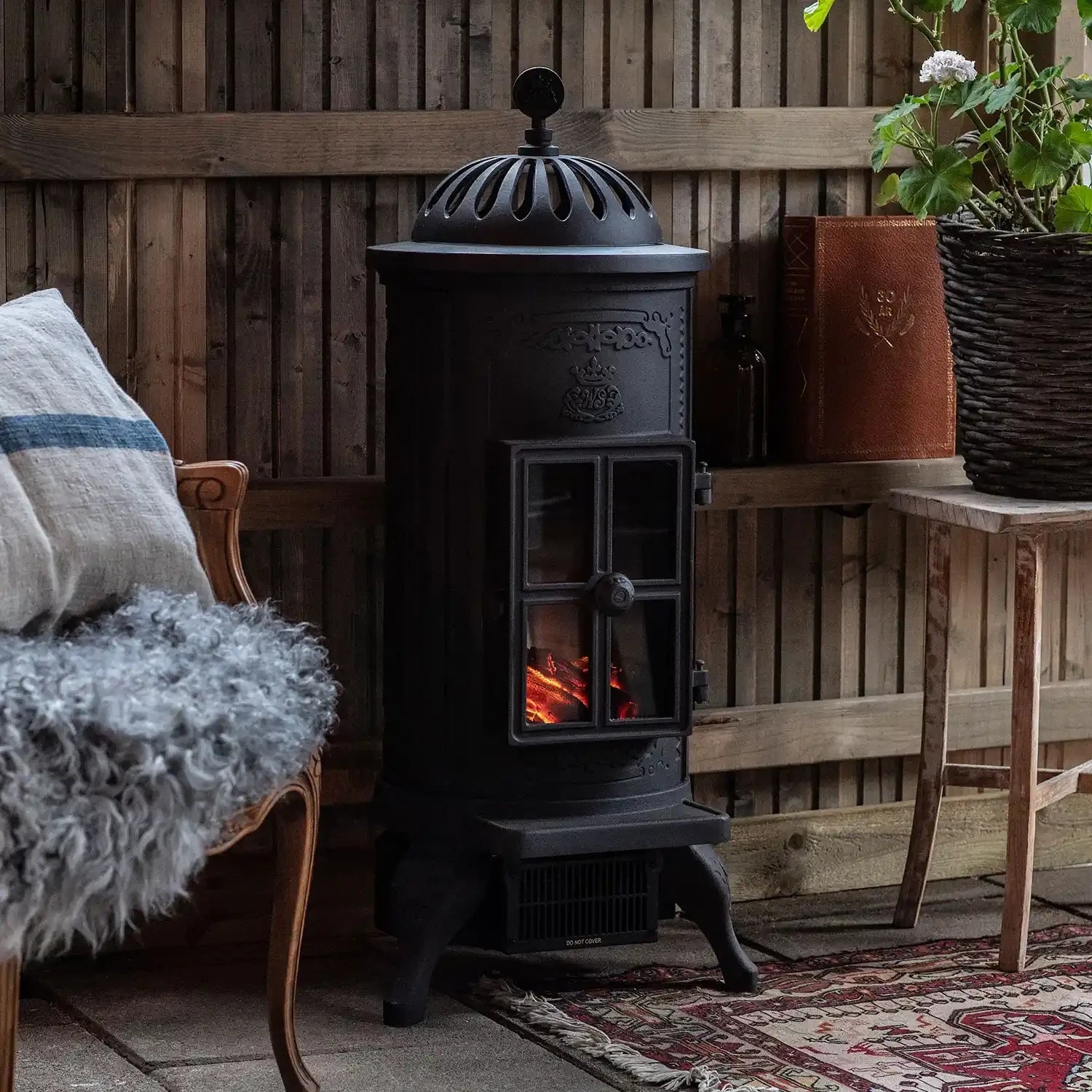 log burner bio fireplace