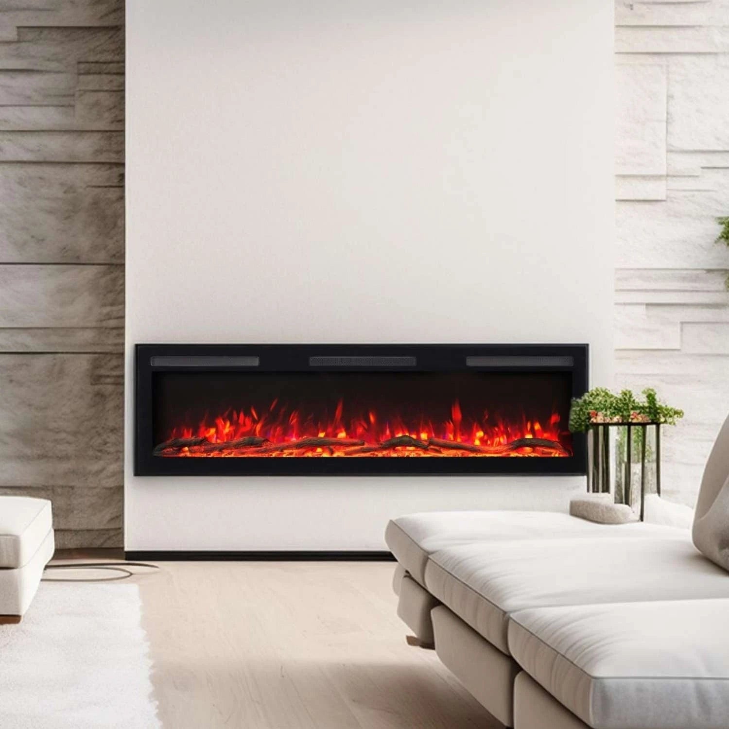 Majestic PRO stenski električni kamin 84" (213 cm)