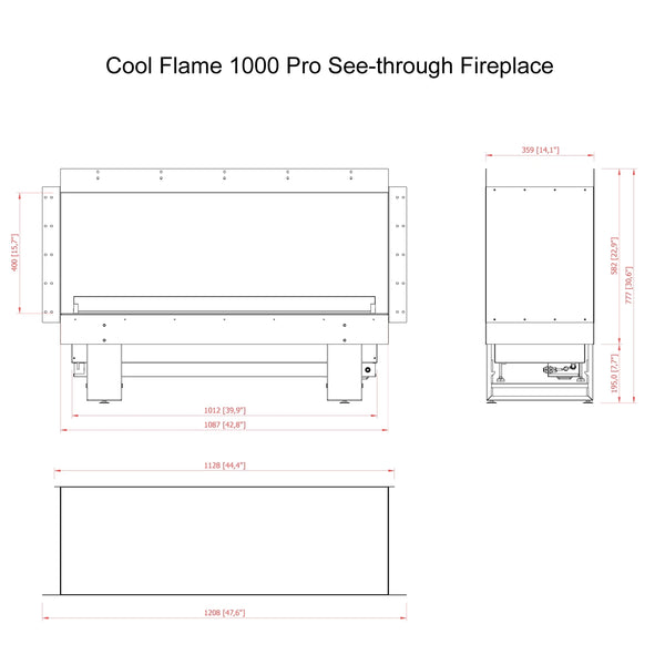 Cool Flame 1000 otočni kamin