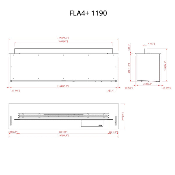 FLA4+ 1190 - avtomatski bioetanolni gorilnik