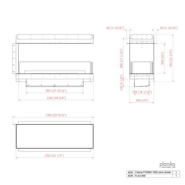 Forma 1200 razdelilnik prostora