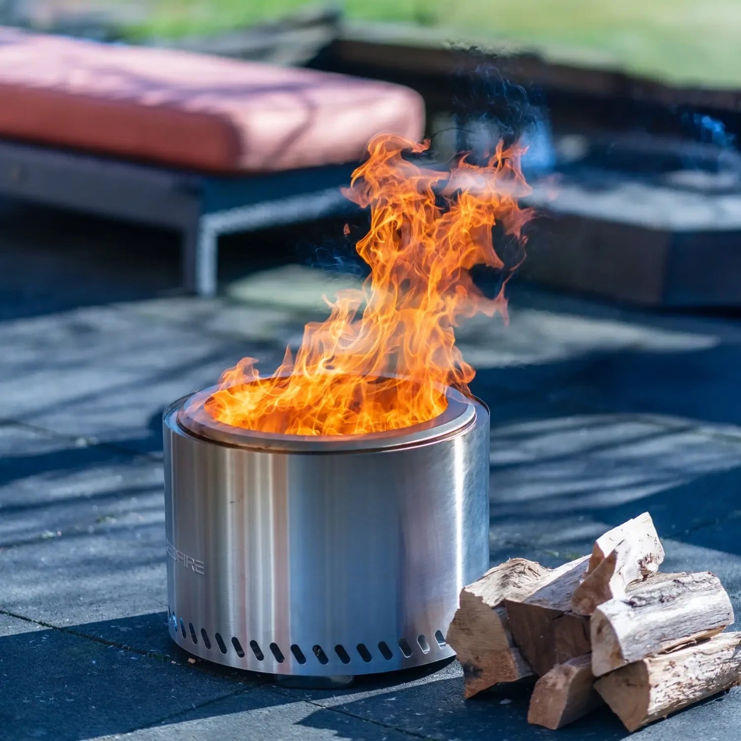 Volcano Pellet Fire Pit Extra Large – Stainless Steel