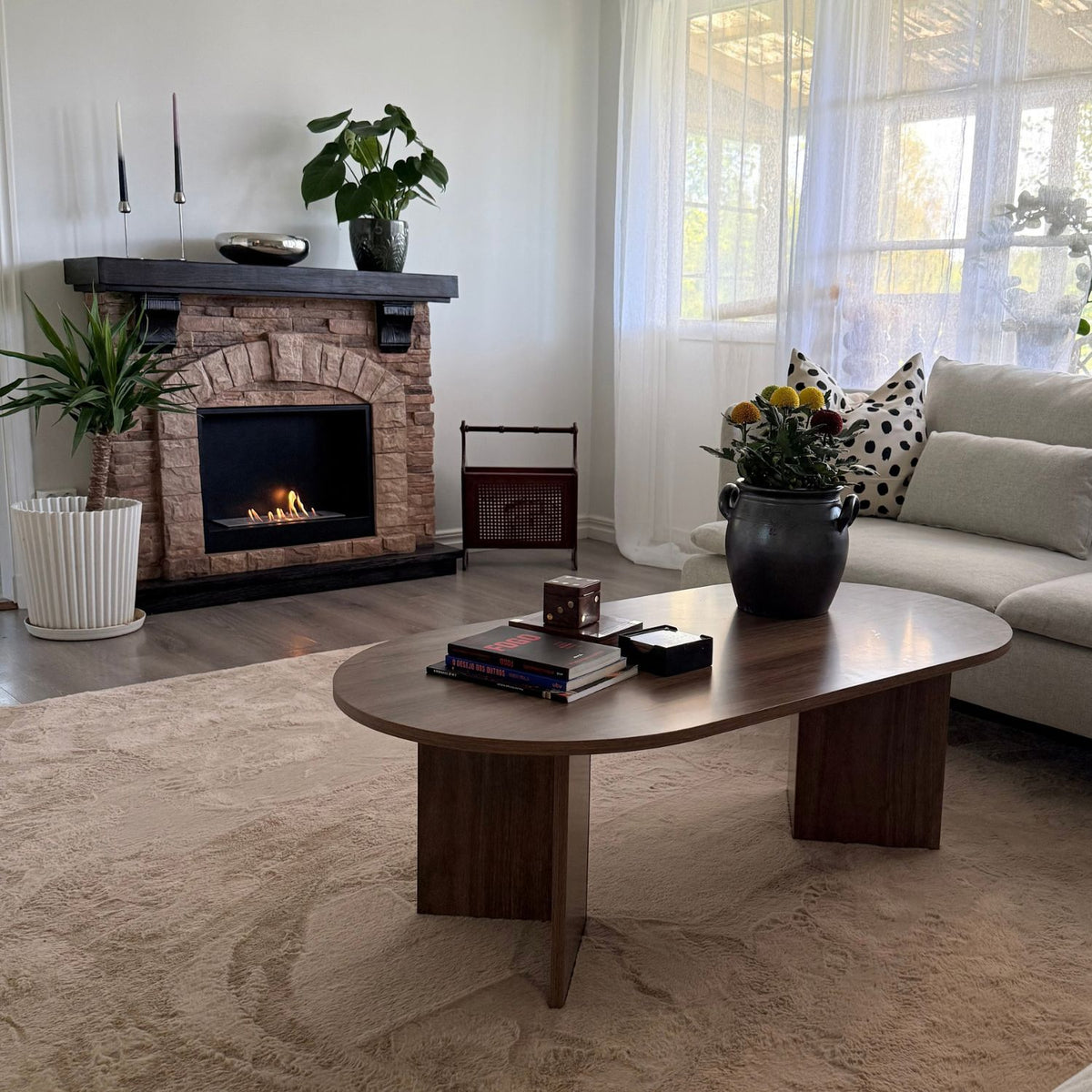 Eira Freestanding Bioethanol Fireplace