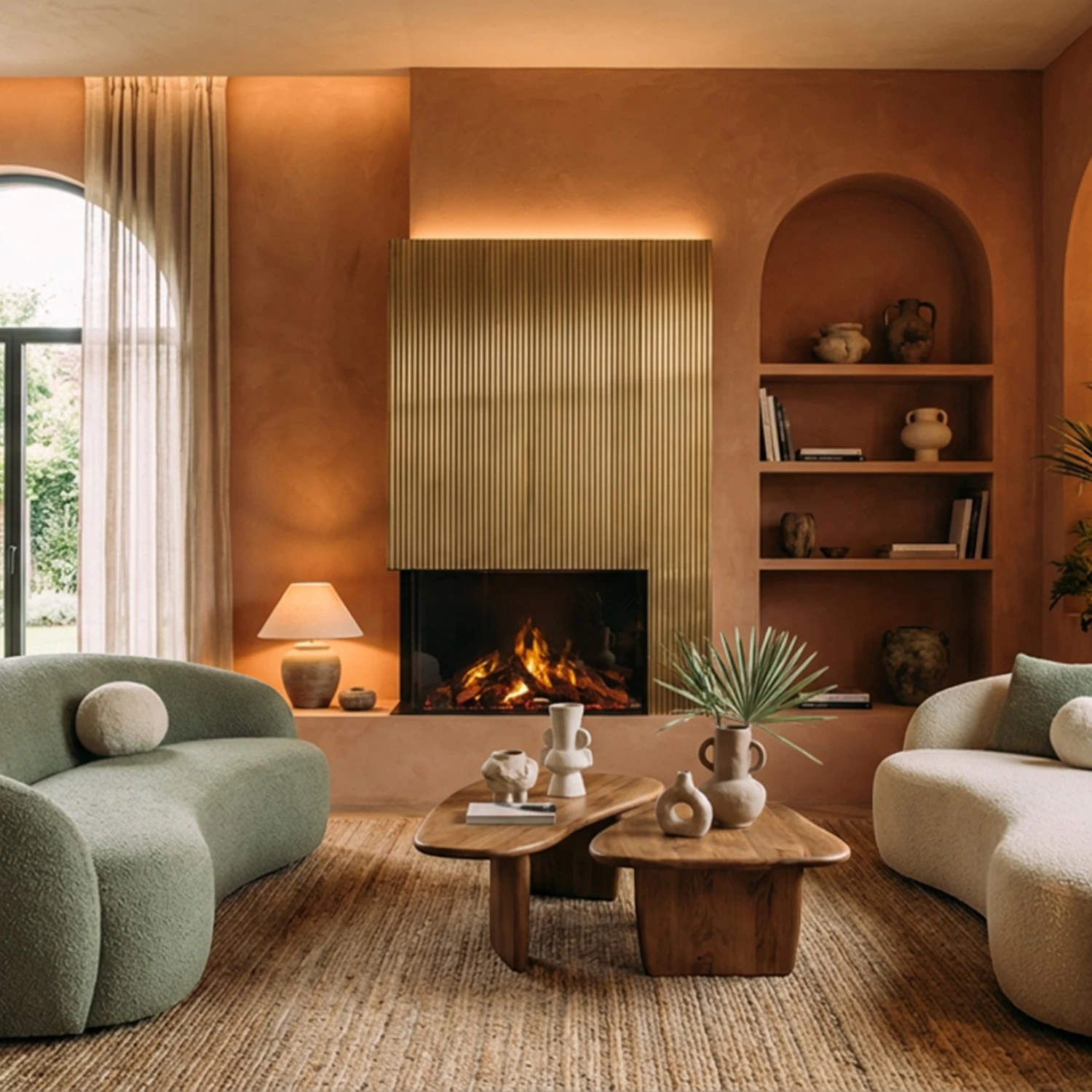 e-MatriX 800/500 II-L - Corner Built-in Water Vapour Fireplace