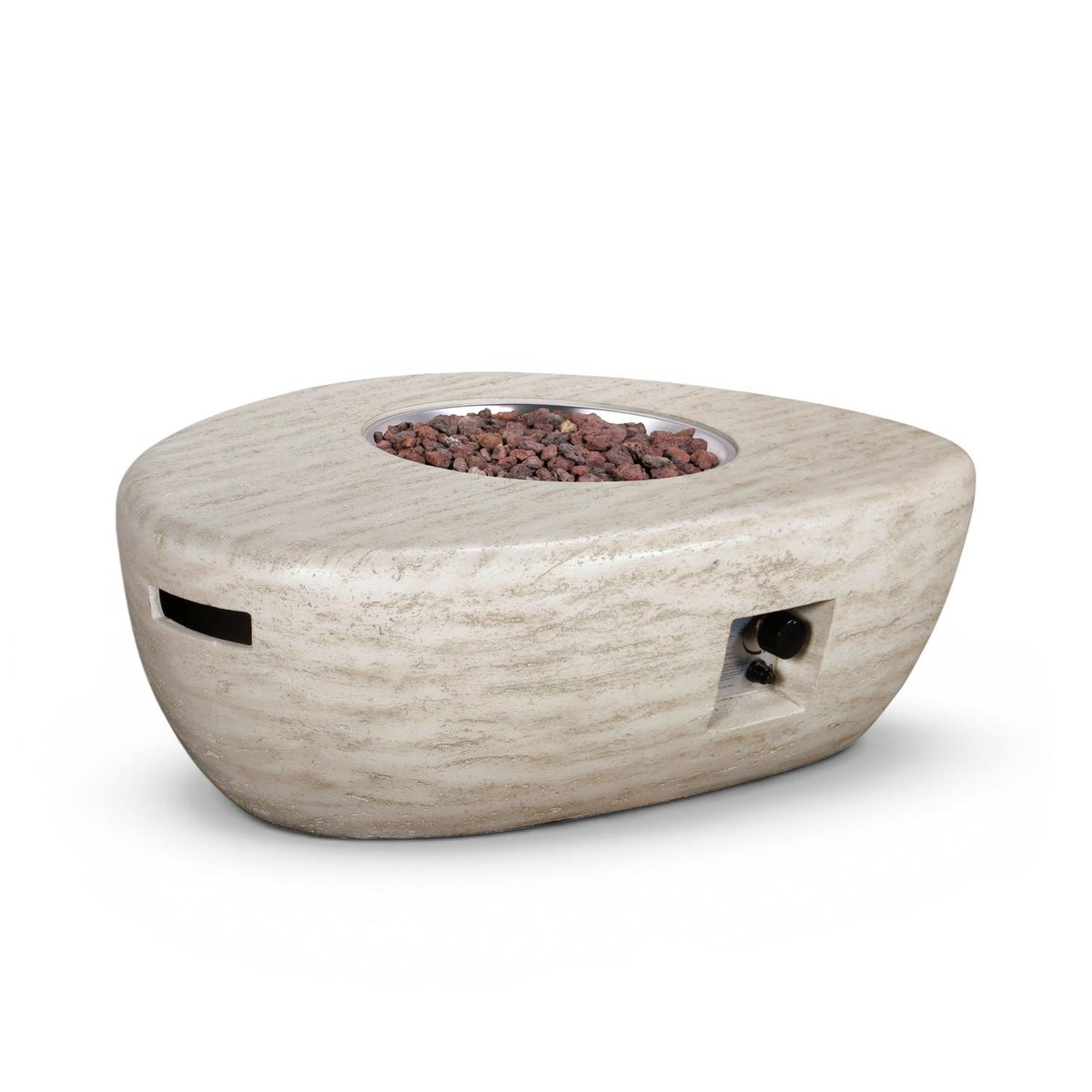 Estate Organic 107 Travertine – organska plinska mizica za ogenj