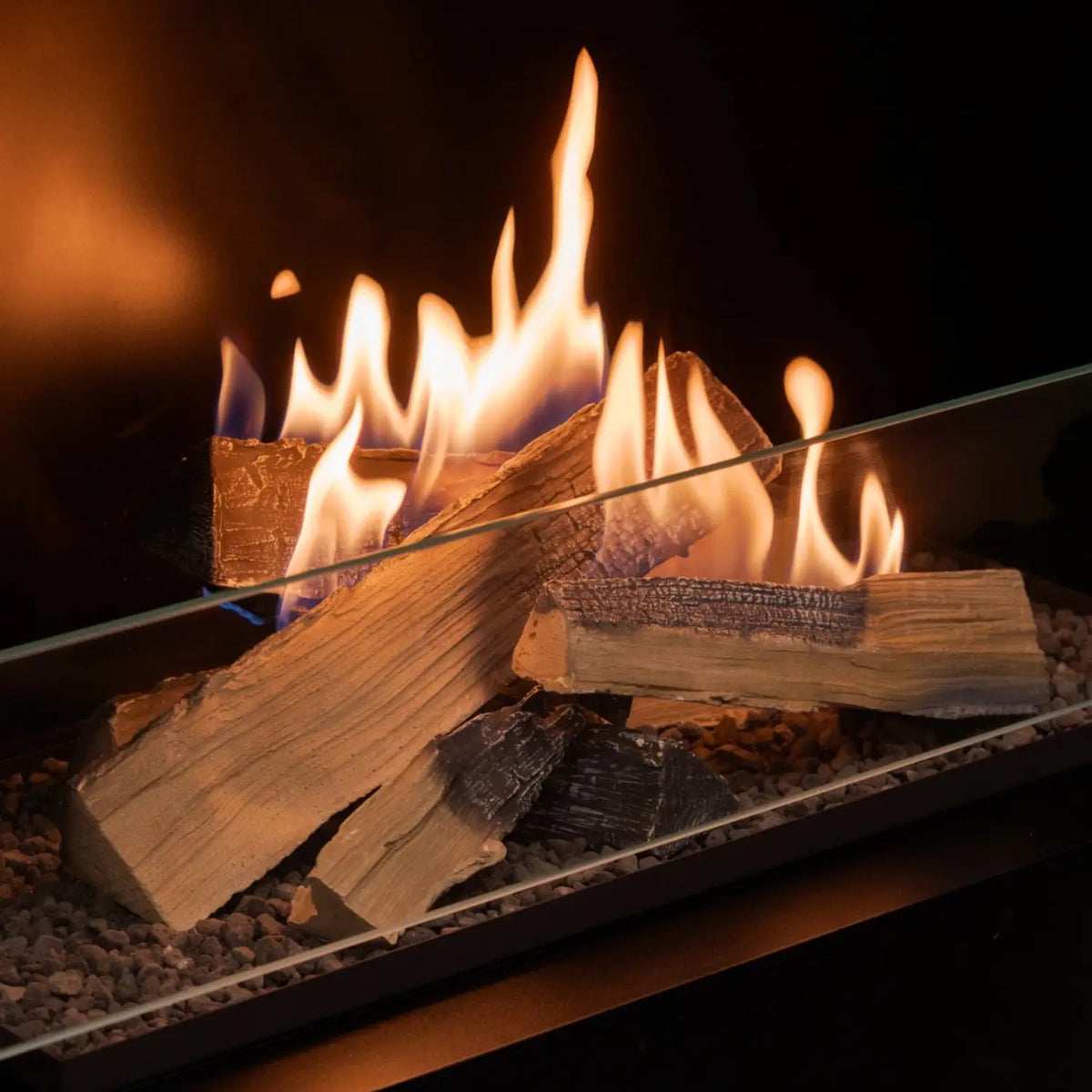 Flogs Box 1000 Right Corner (In-Room Vent) - Bioethanol Fireplace