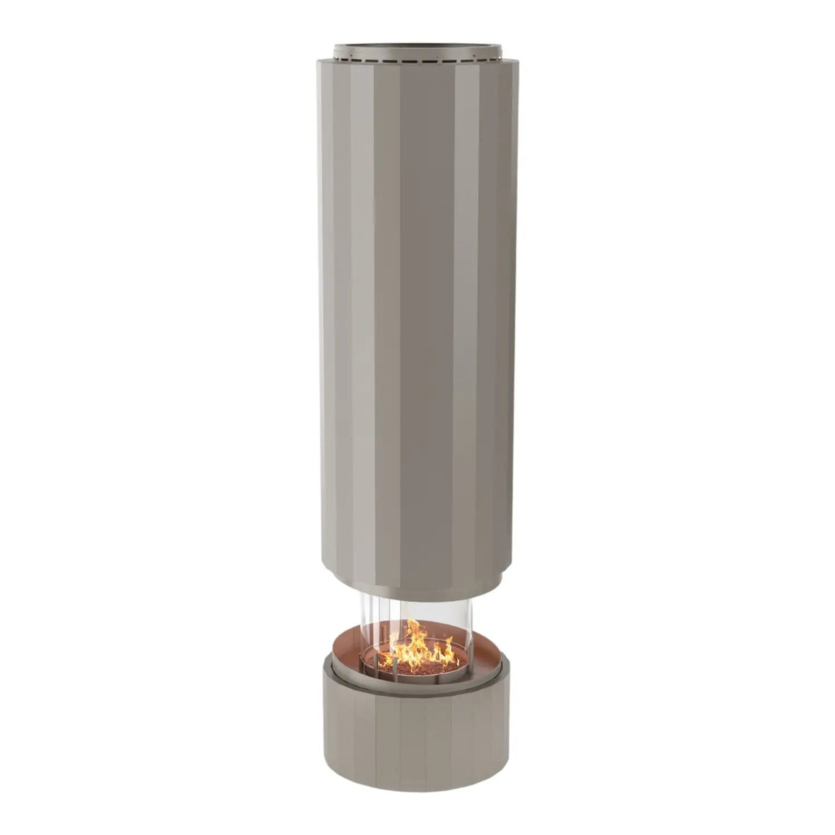 Pillar – viseči bioetanolni kamin – svilnato siva