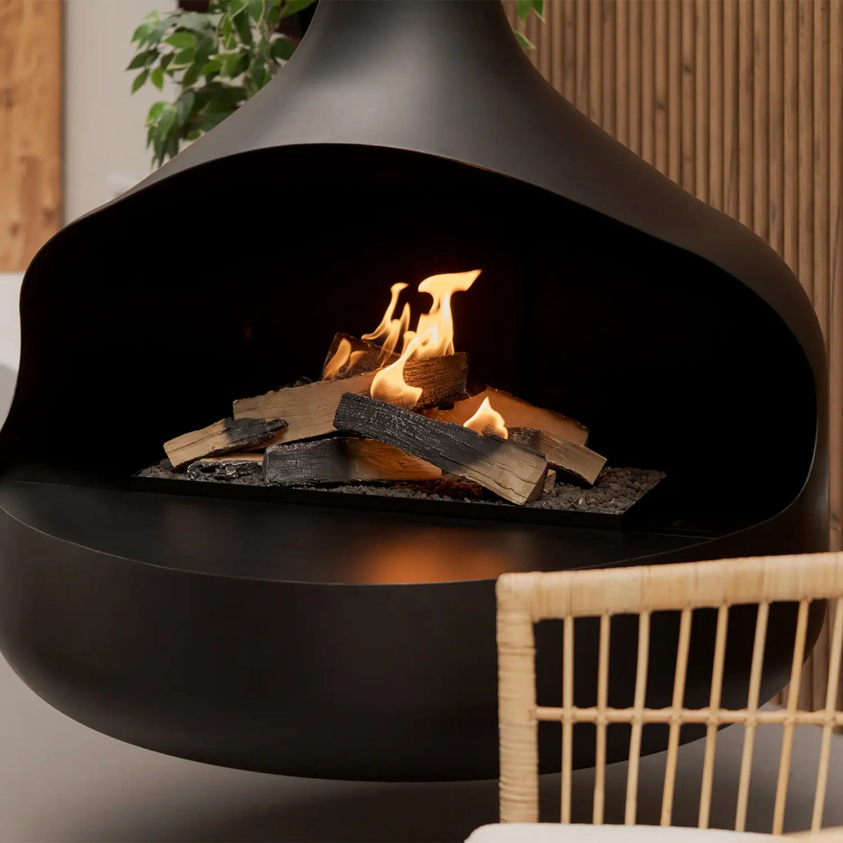 ONI Flogs - Ceiling-Mounted Bioethanol Fireplace