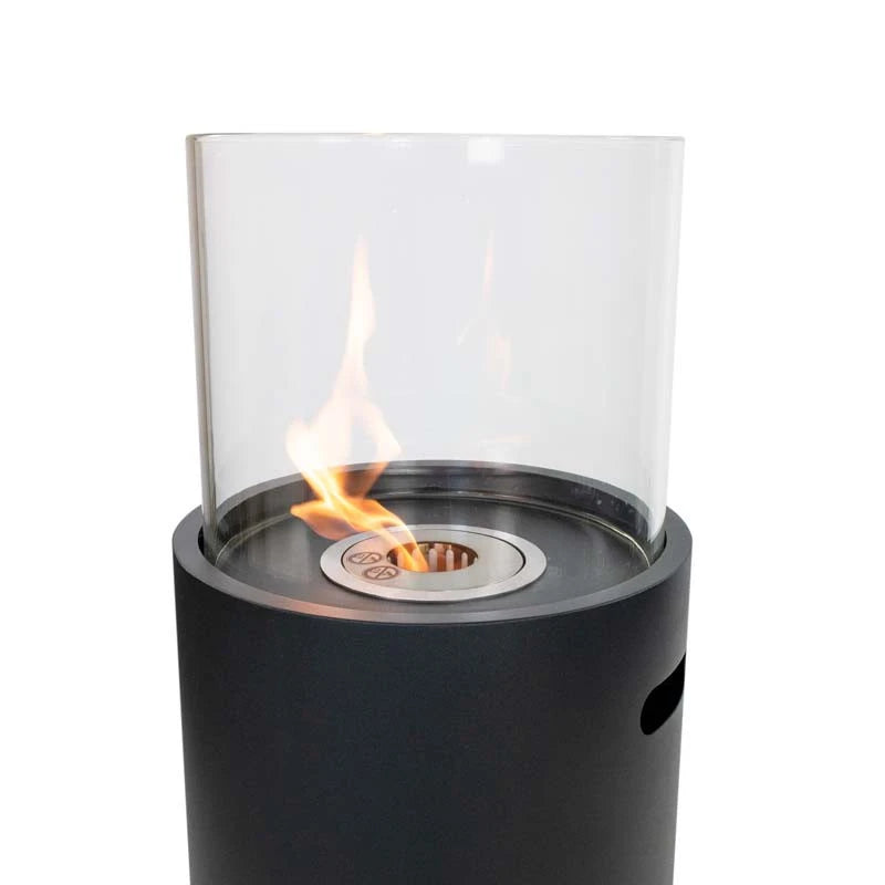 Outdoor Black Freestanding Bioethanol Fireplace