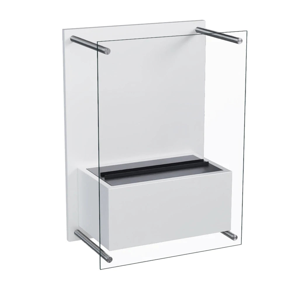 Yosemite Wall-Mounted Water Vapour Fireplace - White