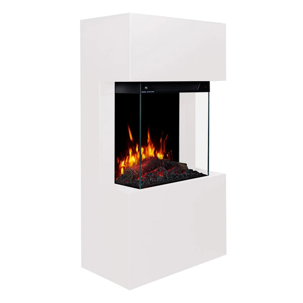Texel Electric Fireplace - White