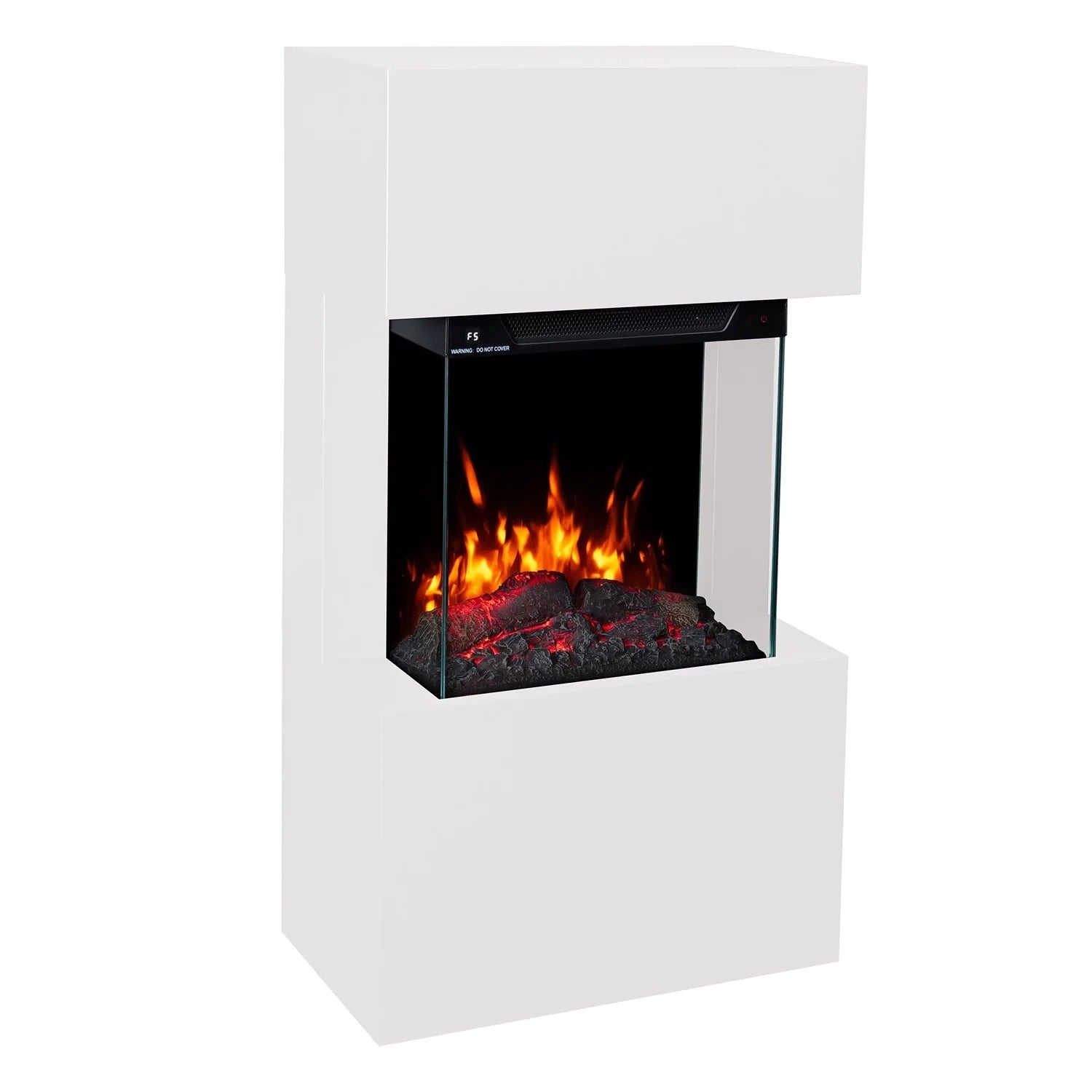 Texel električni kamin - bel