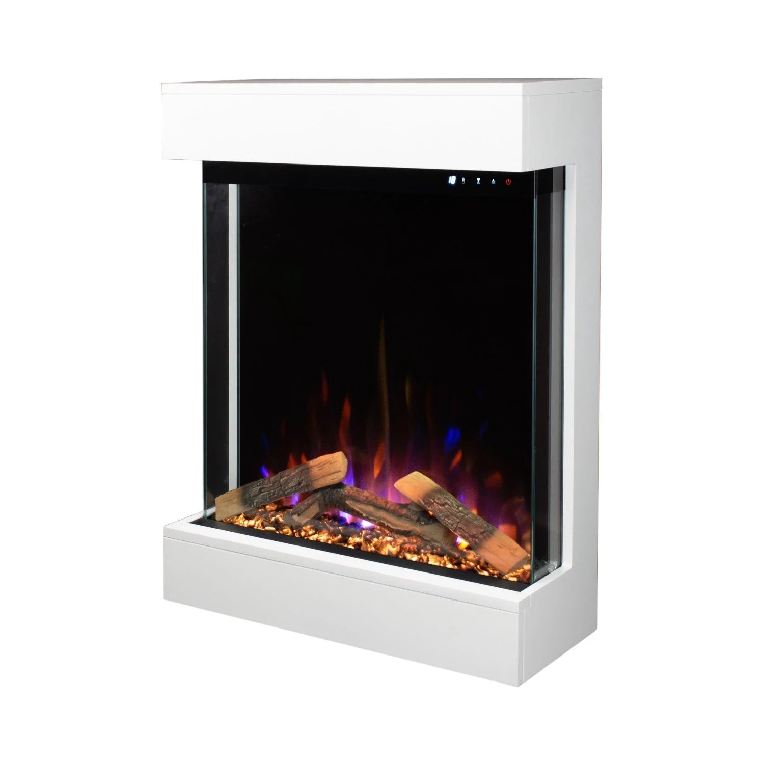 Dame Electric Fireplace - White