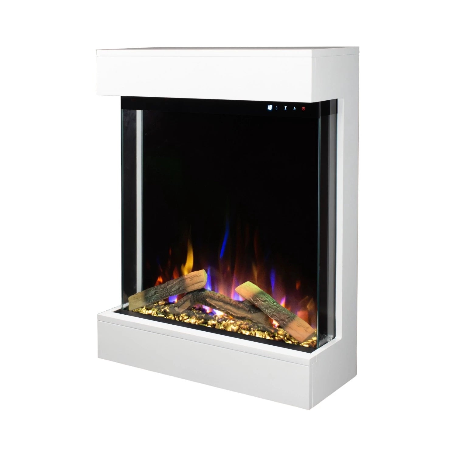 Dame Electric Fireplace - White