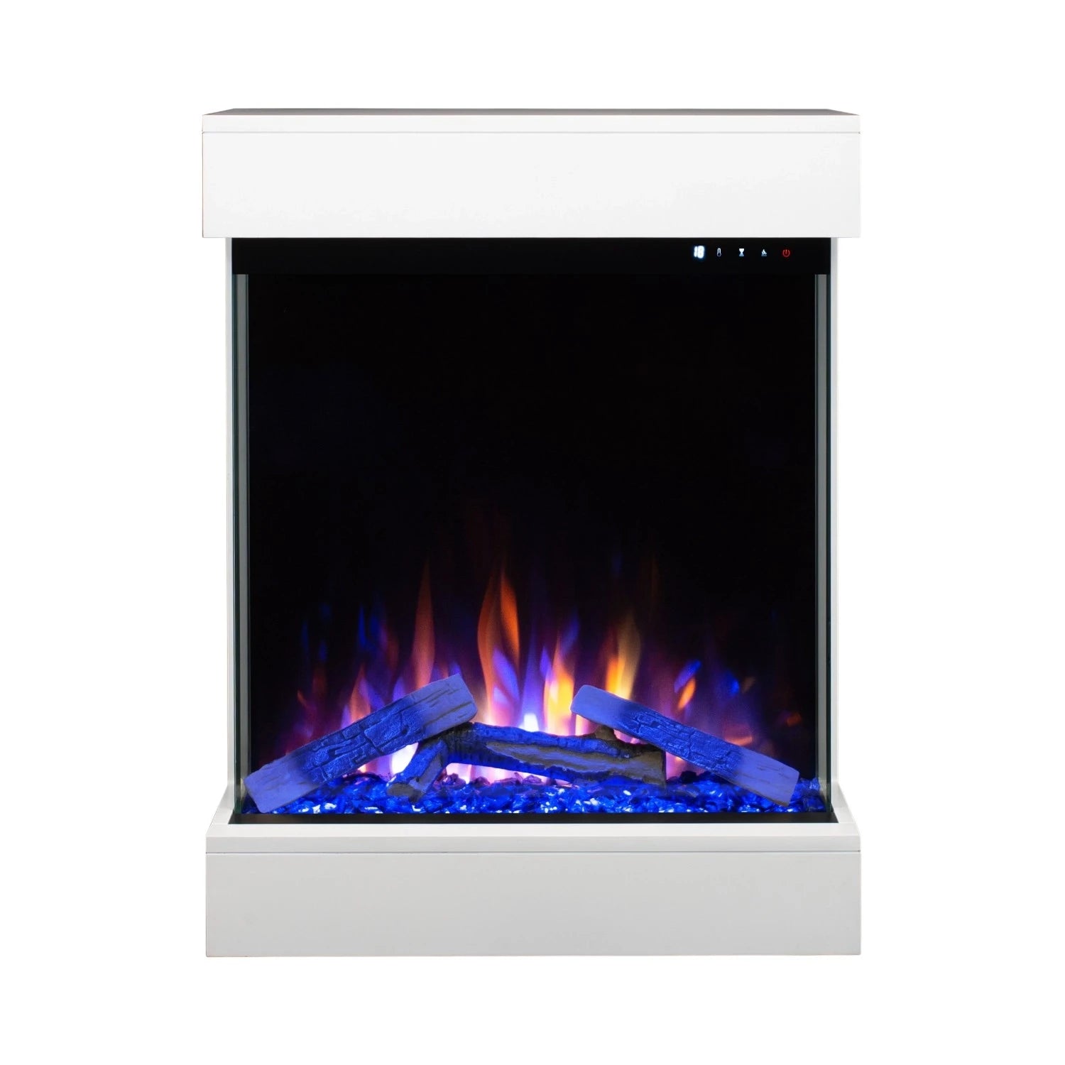 Dame Electric Fireplace - White