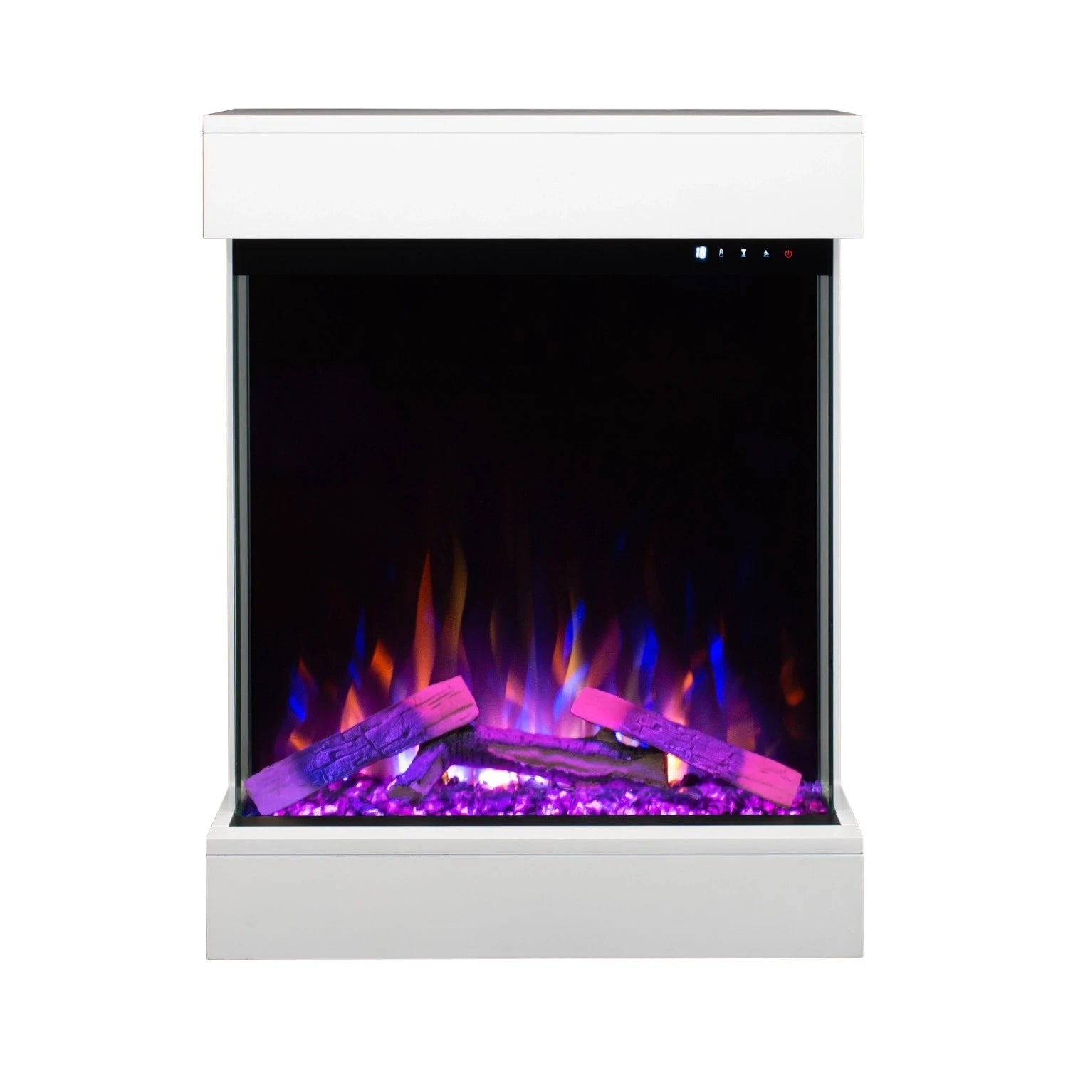 Dame Electric Fireplace - White