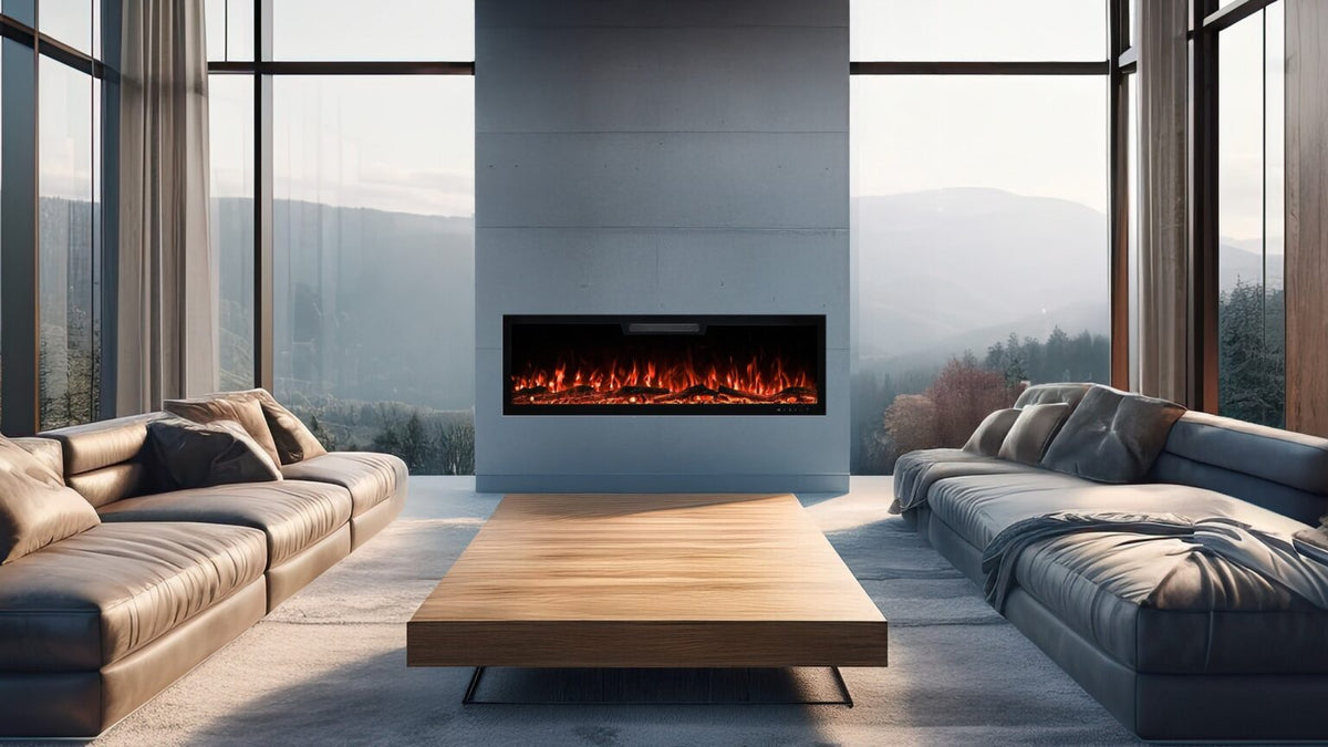 Elite 183 cm Built-In Electric Fireplace