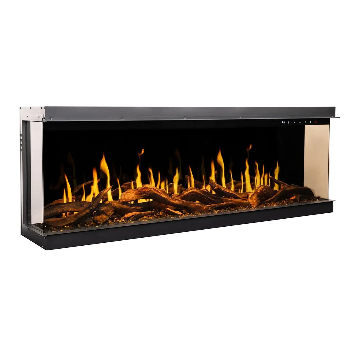 Gold 132 cm - Built-In Electric Fireplace