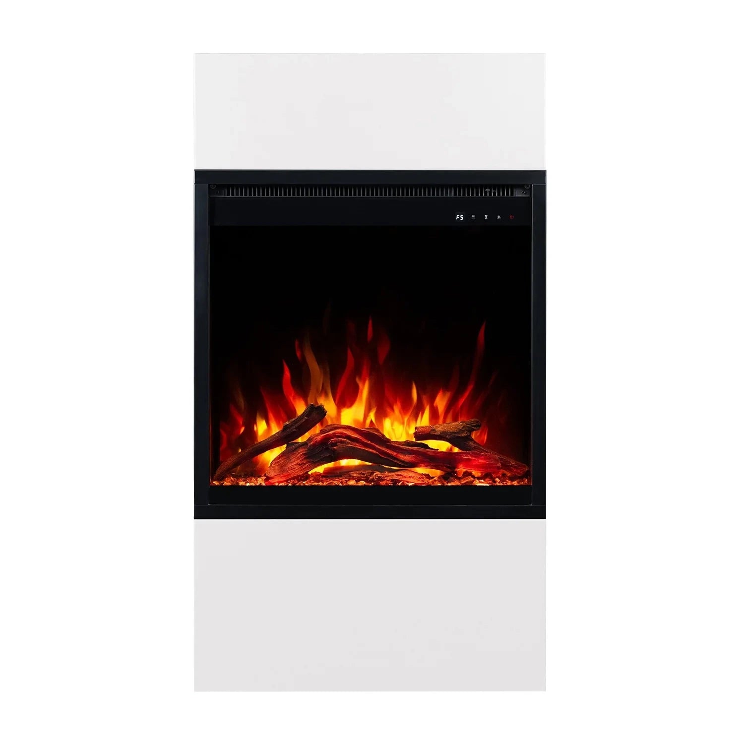 Milos 60 Freestanding Electric Fireplac - White