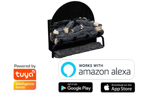 Spark - Freestanding electric fireplace basket