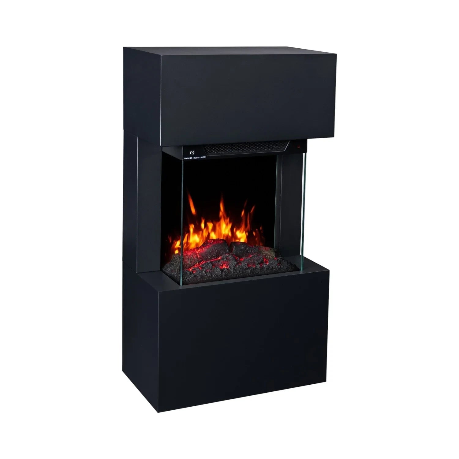 Texel Electric Fireplace - Black