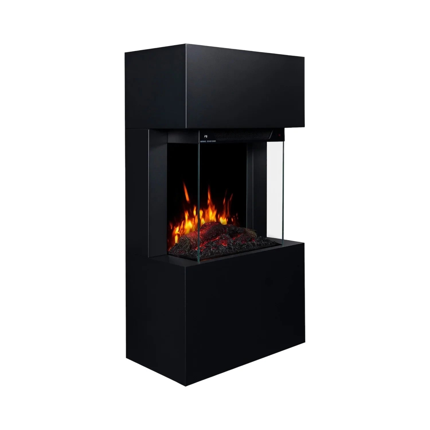 Texel Electric Fireplace - Black