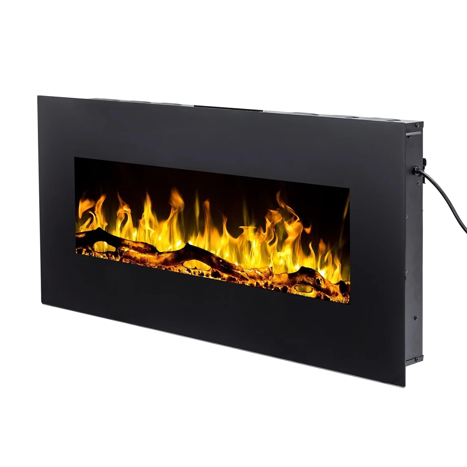 Albion 110 cm stenski električni kamin – brez ogrevanja