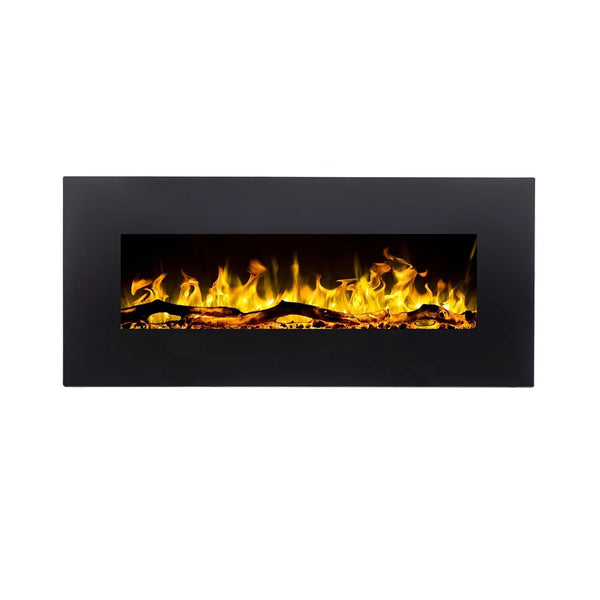 Albion 110 cm stenski električni kamin – brez ogrevanja