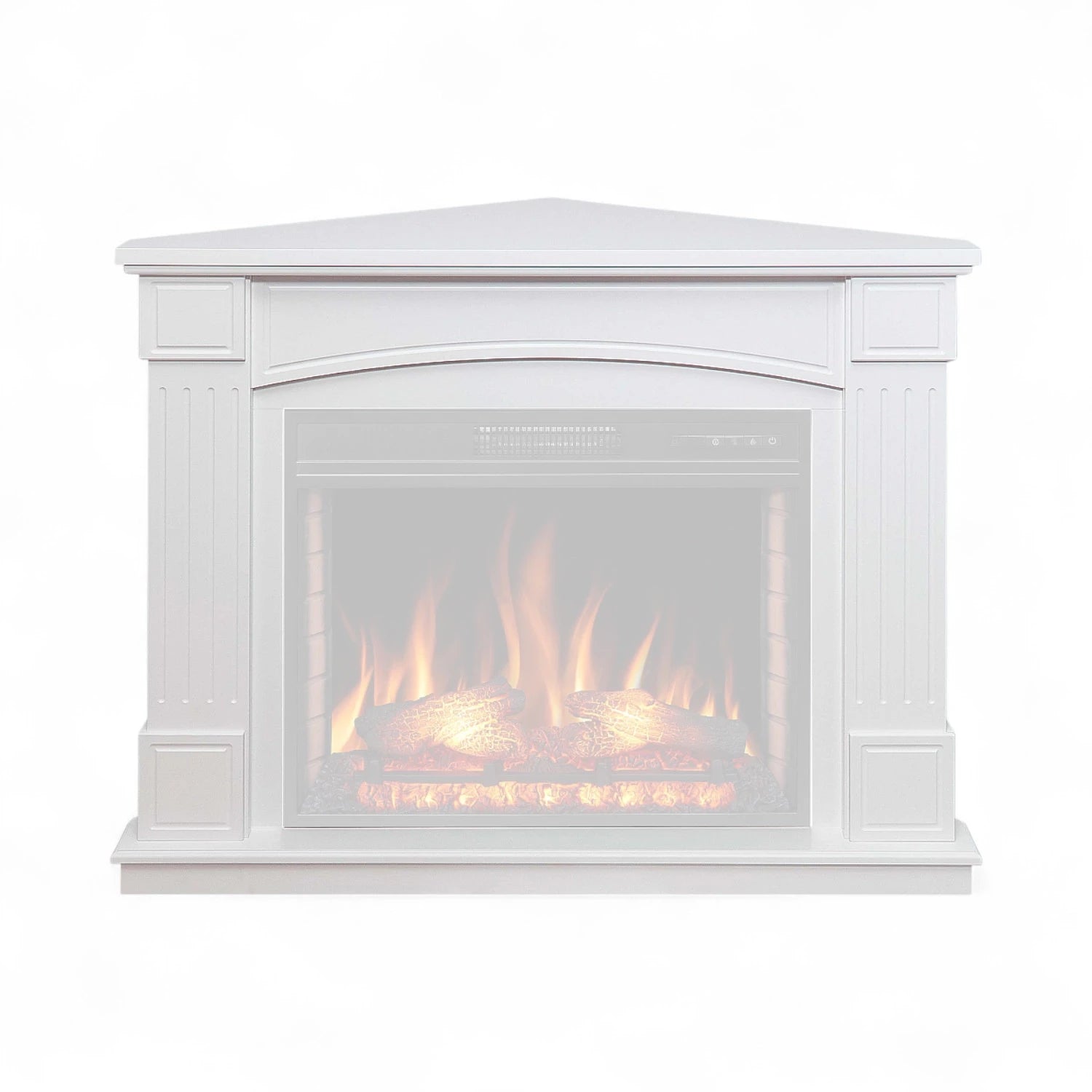 Boston Corner Fireplace Mantel – White (Frame Only)