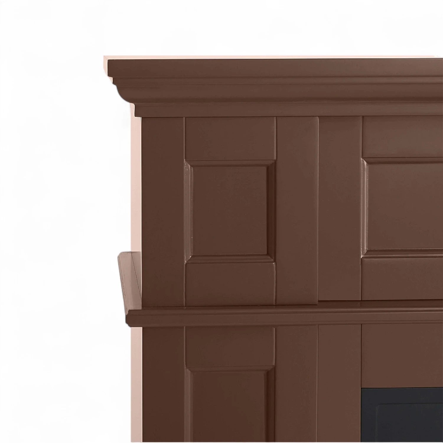 Linz 2-in-1 Electric Fireplace – Brown