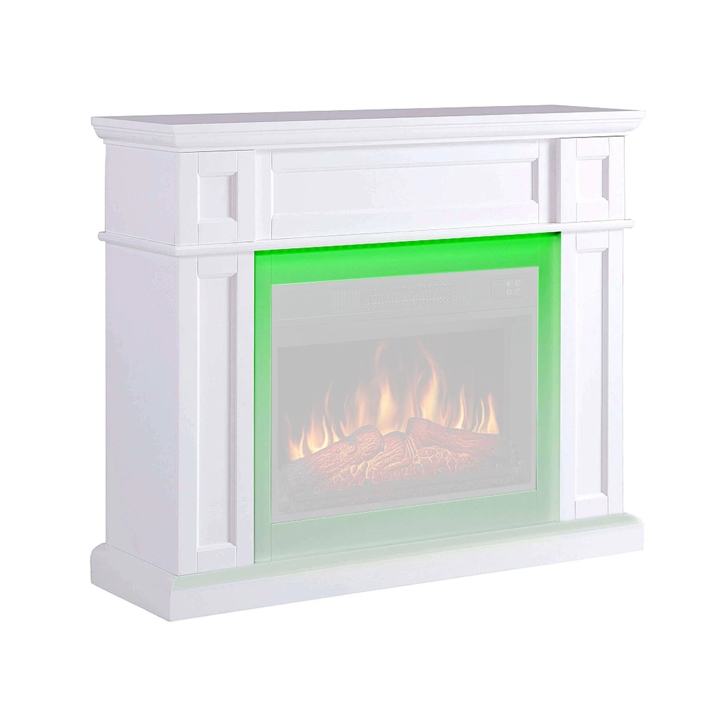 Buy Linz White Mantel Frame – With Mood LED Lighting | ArtiFlame