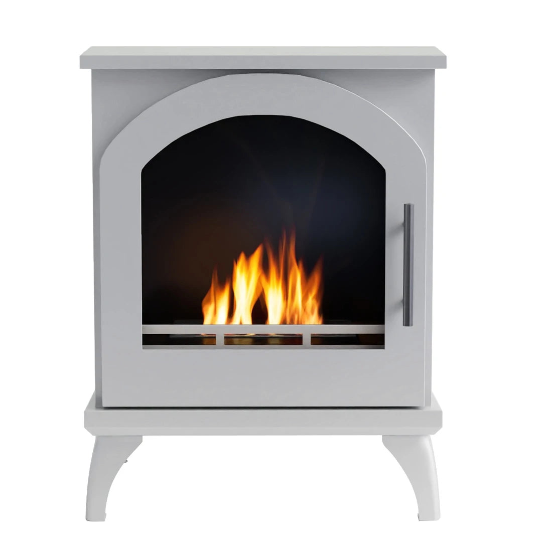 Austin - White Freestanding Bioethanol Stove