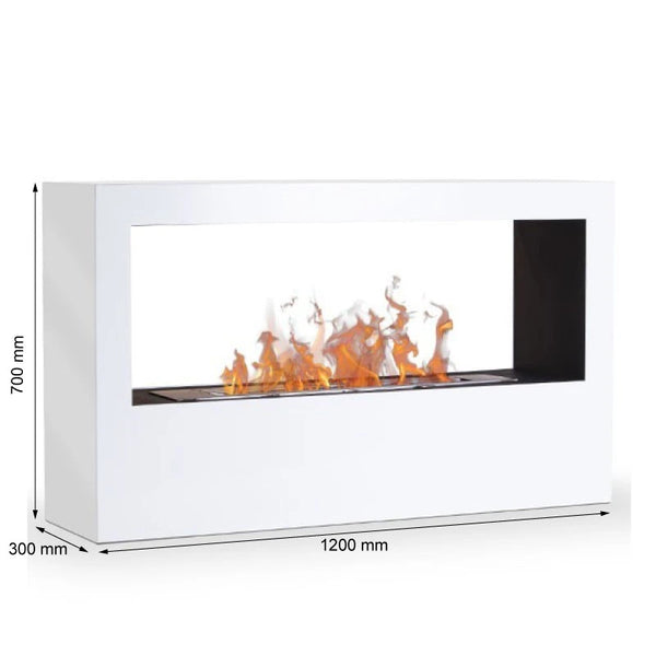 Lansing XL - bel samostoječi bio kamin