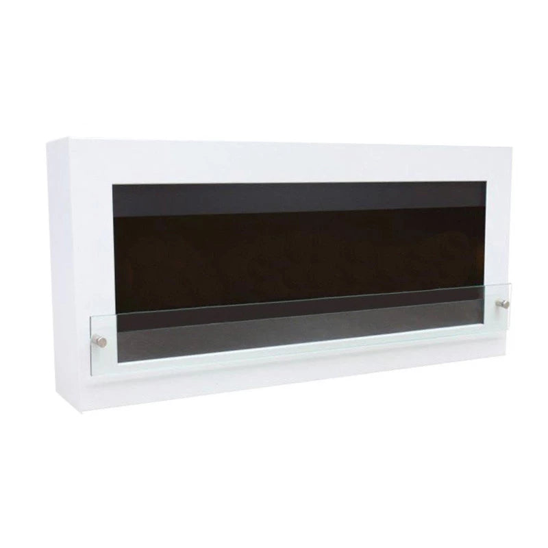 Velik stenski bio kamin - bel