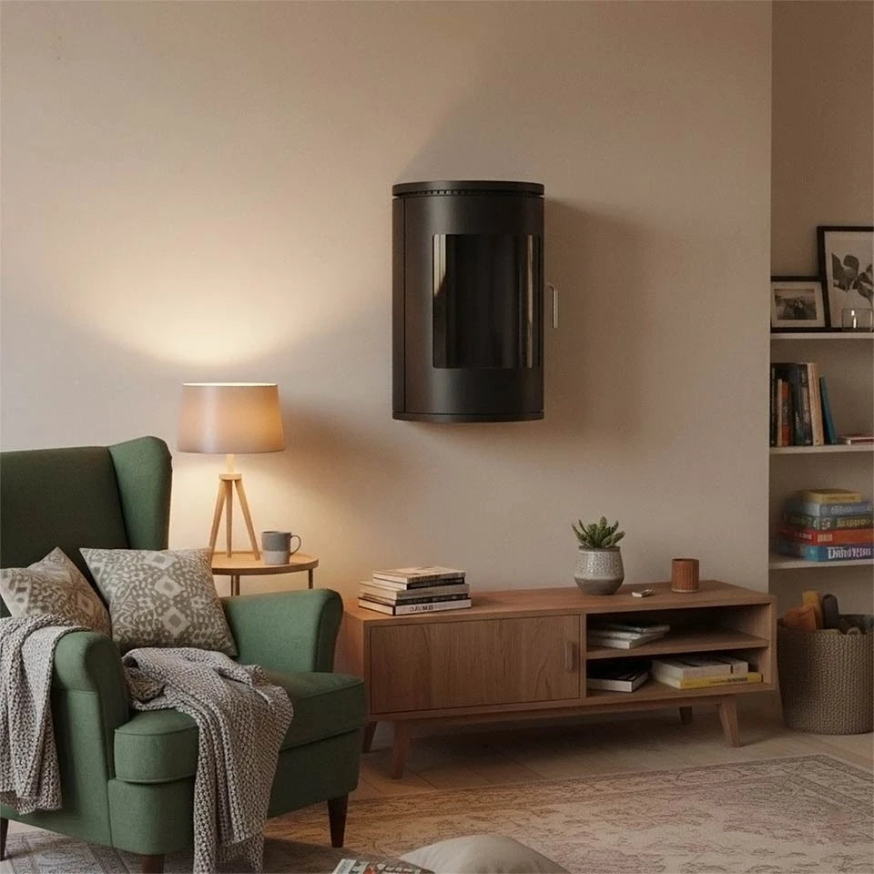 Richmond Wall-mounted – Black Bioethanol Stove