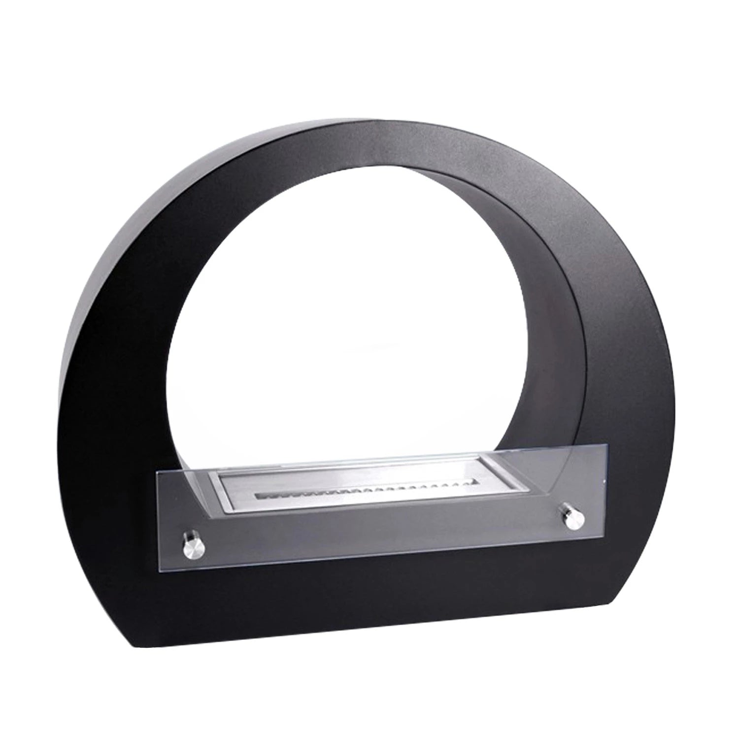 Dallas - Round Bio Fireplace - Black