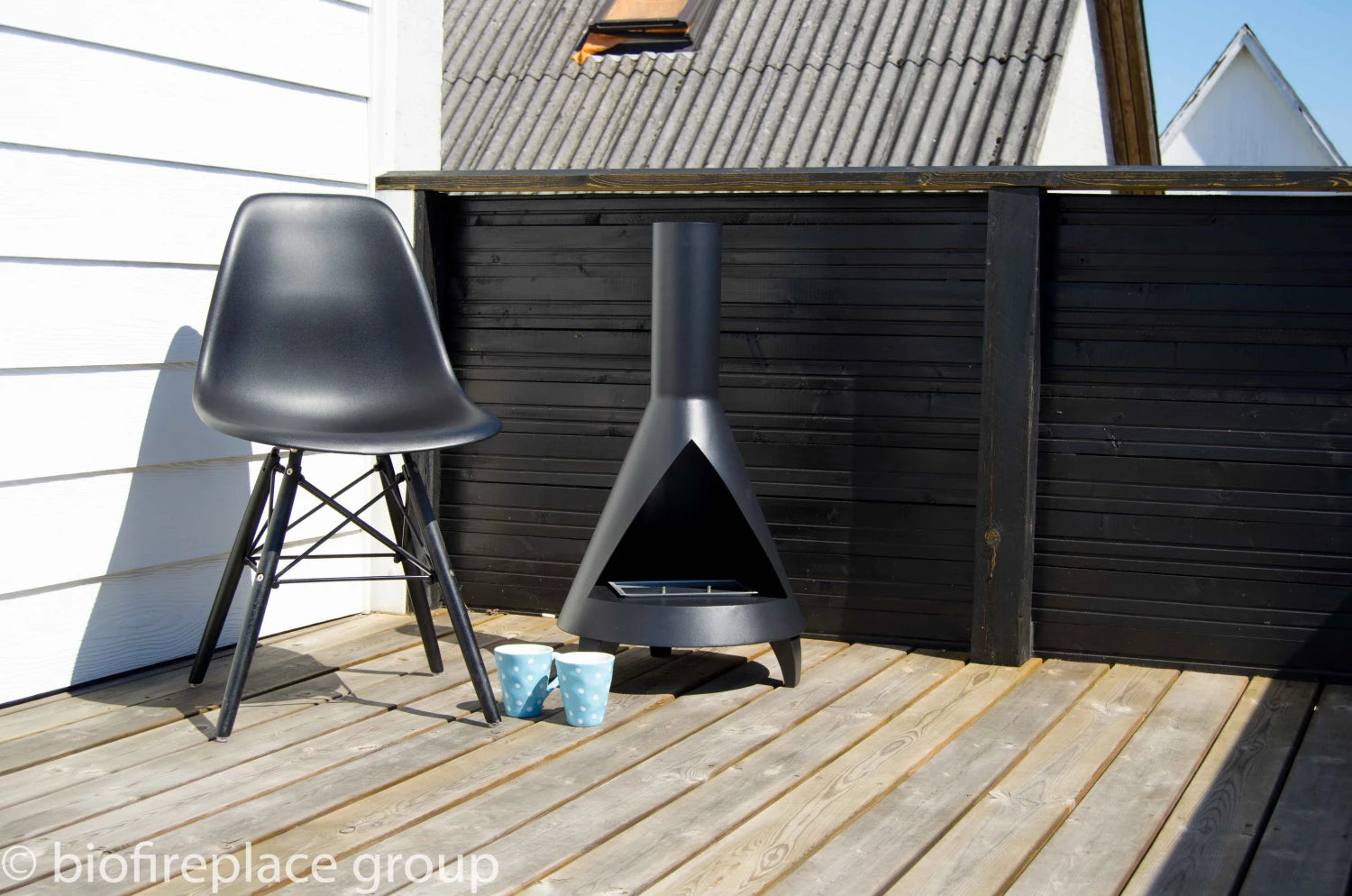 Salem - Steel Bio Fire in Wood Burner Design