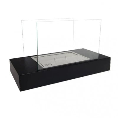 Oklahoma -  Steel and Black Freestanding Bio Fireplace
