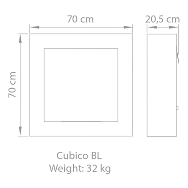 Safretti Cubico BL - brušeno jeklo
