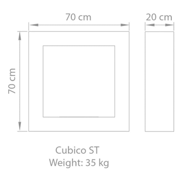 Safretti Cubico ST - Brushed Steel