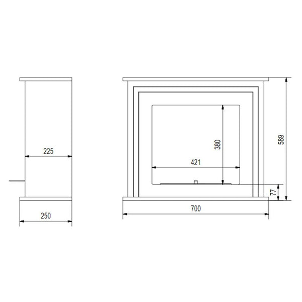 Crawley Freestanding Bio Fireplace