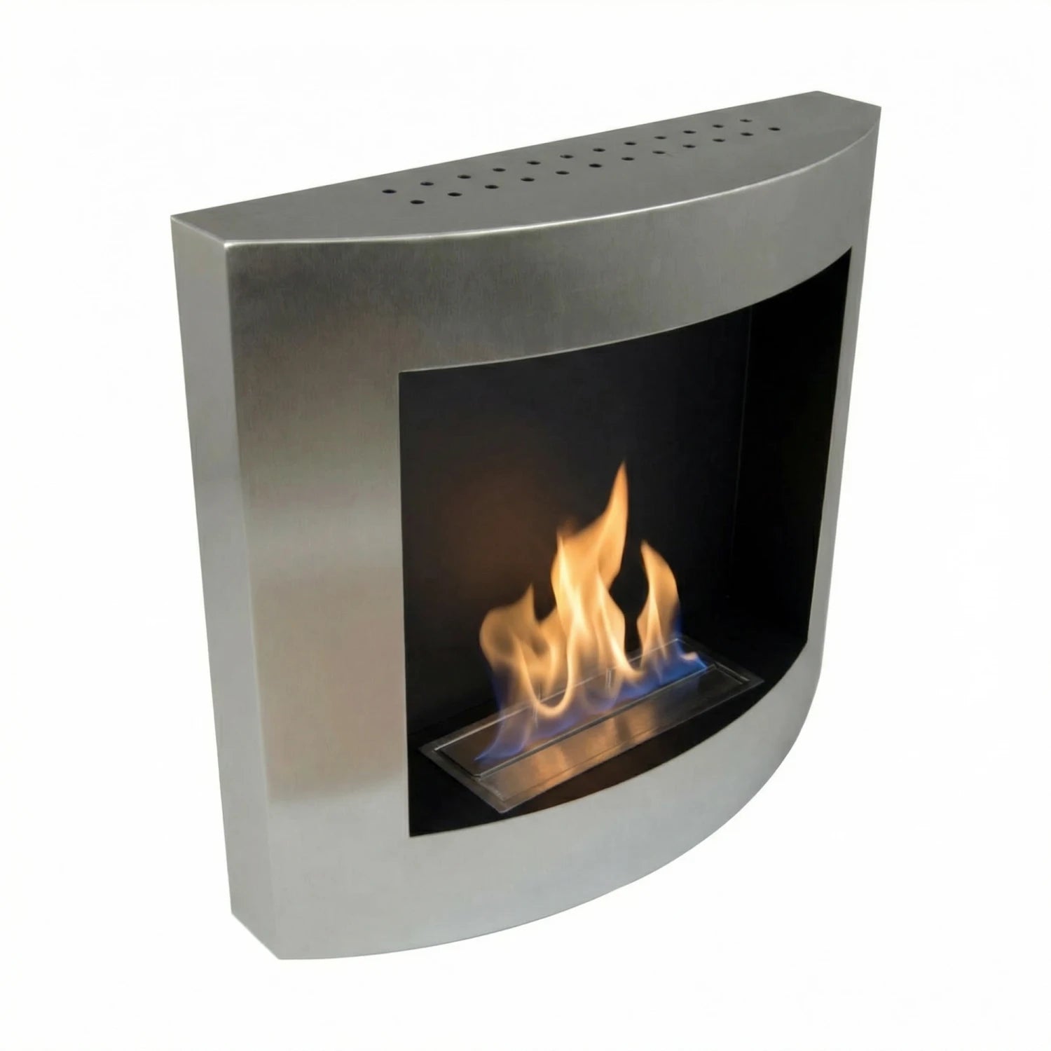 Stainless Steel Wall Mounted Biofireplace