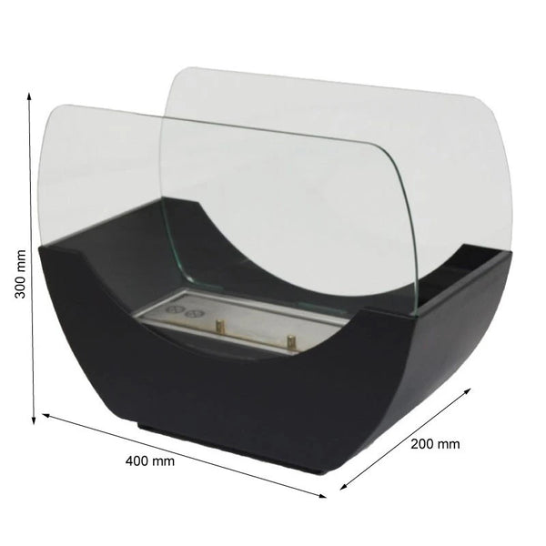 Cradle Table Bio Fireplace - Black