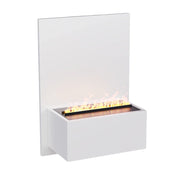 Brekke Wall-Mounted Water Vapour Fireplace - White