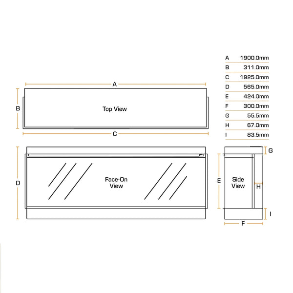 New Forest 1900 - Built-In Electric Fireplace