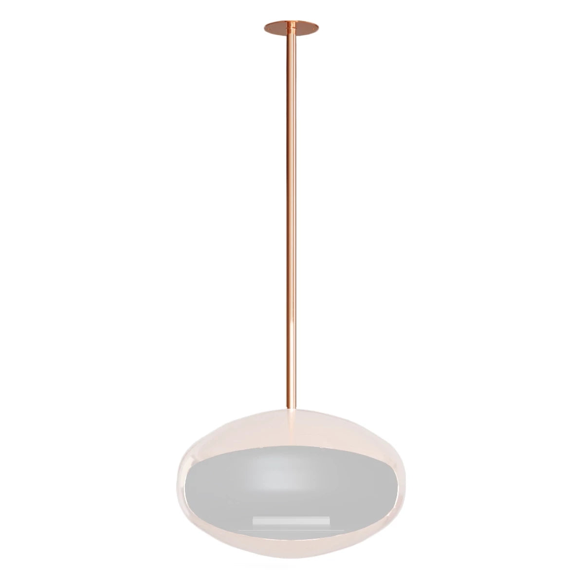 Polished Copper Ceiling Mount and Rod - Cocoon Fires